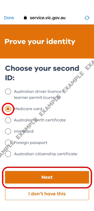 Choose Second ID